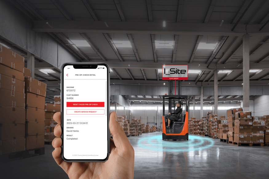 Forklift inspection with I_Site preop check for better safety & compliance